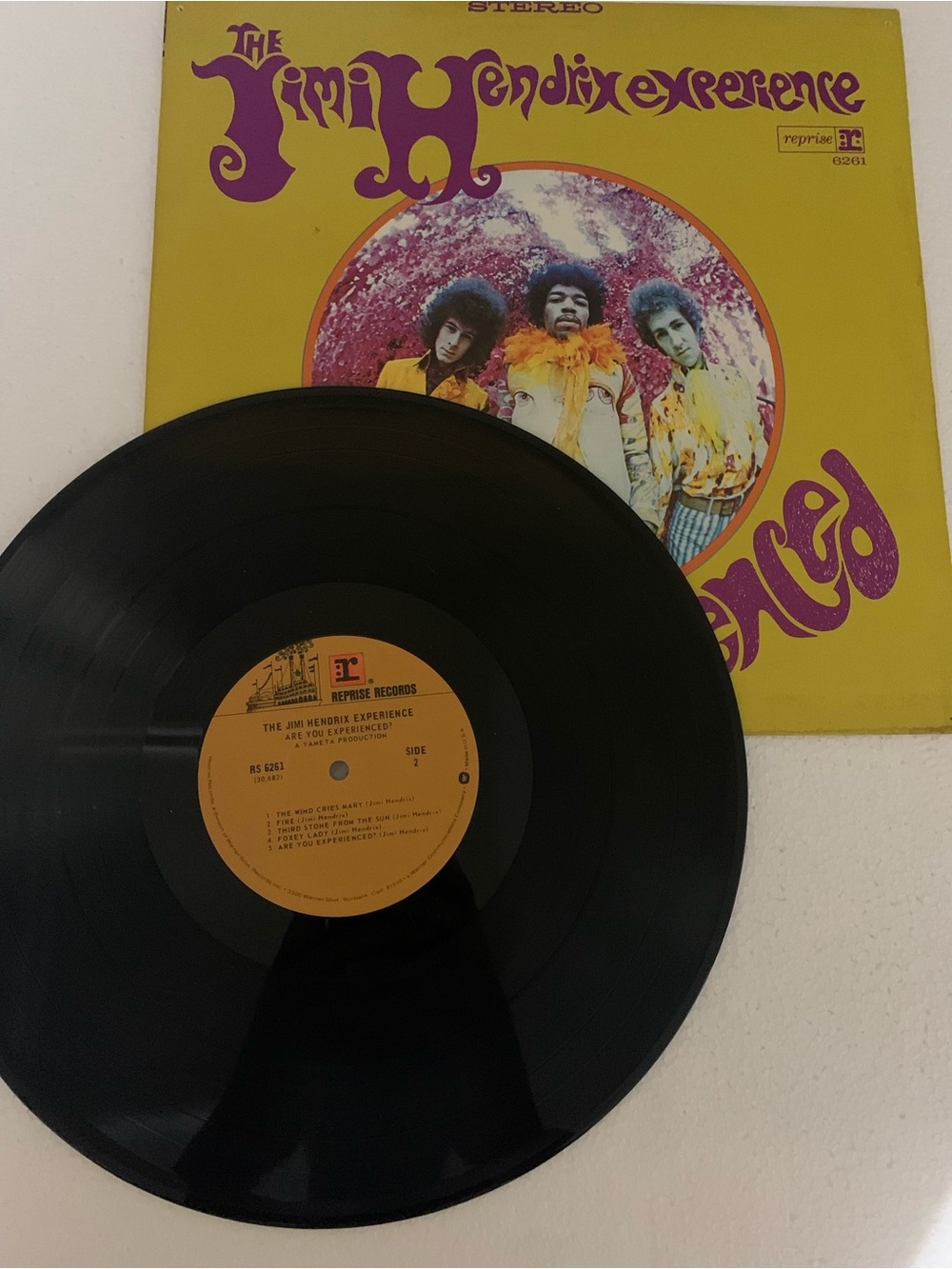 The Jimi Hendrix Experience Vinyl - Yellow & Purple Album Cover
